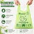 100% (140 (140 Compostable Pet Waste Disposal Bag ct.) Plant-Based Biodegradable Cat Litter Poop Waste Pick-Up Bags