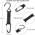 Sumind 4 Pcs Fence Hooks for Baseball Bag | Nylon Safety Buckles Metal Hooks for Outdoor Sport Equipment (Black)