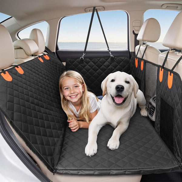 HOTEAGLE Pet Car Seat Cover with 3 Separate Hard Bottom Plates, Ideal