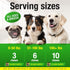3 120 Glucosamine for Dogs - Hmp Calming Chews with Glucosamine & Chondroitin - Daily Support with MSM, Omega