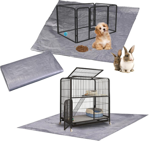 Hollima Guinea Pig Rabbit Cat Cage Liner 59''L x 59''W Waterproof and Washable