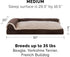 Furhaven Pillow Dog Bed for Medium/Small Dogs - Removable Bolsters & Washable Cover, Two-Tone Plush Faux Fur Chaise,