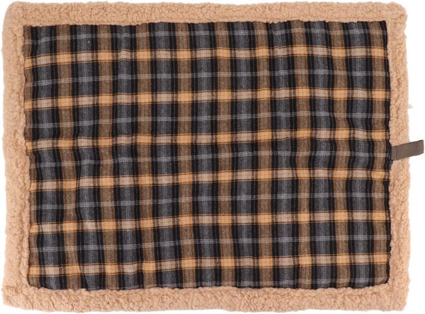 Self Warming Cat Bed - Washable Double Sided Lamb Wool Plaid Mat for Large, Medium, Small Dogs and Cats, Travel or Home