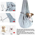 Dog and Cat Sling Carrier, Little Pet Shoulder Crossbody Slings for Outdoor Traveling (Gray)