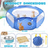 Sunnymove Small Animal Playpen & Grooming Kit, Portable Foldable Pet Playpen with Mesh Top for Rabbits, Guinea Pigs