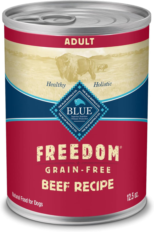 Blue Buffalo Freedom Grain-Free Wet Dog Food, Free of Glutens & Artificial