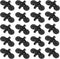 20Pcs Aquarium Isolation Plate Suction Cup Divider Holders Bracket, Plastic Sheet Divider for Fish Tank (Black)