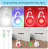 Dog Lights 2-Pack LED Rechargeable Collar Lights Clip-On with RGB Color Safety Lights for Night Walking Camping