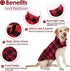 AOFITEE Reversible Dog Coat, Warm Winter Jacket, Thick Padded Vest with Leash Hole, Cotton Material, Small (23'' Chest)