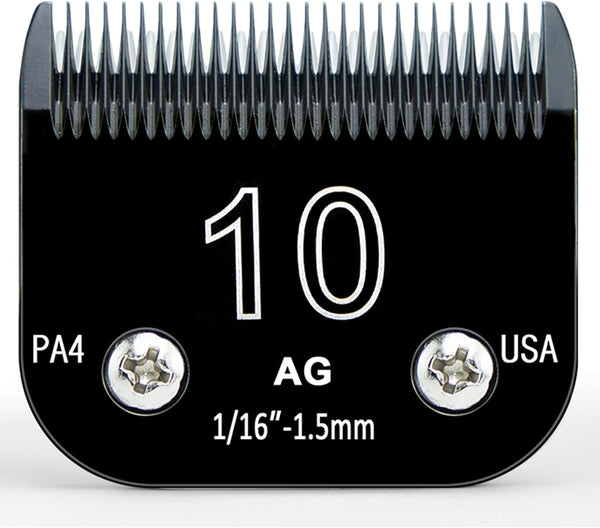 Detachable Steel Clipper Blades for Dogs, Size-10, Compatible with Andis Cutting Length 1/16"