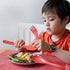 Portable Cutlery Set with Case, Reusable Plastic Knife, Fork, Spoon Tableware Set for Camping, Picnic, Office, School,