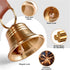 2Packs Leather Dog Door bells for Potty Training, Big Brass Puppy Dog Door Bells Extra Loud for Dogs Training