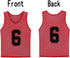 12 Pack Numbered Training Bibs for Kids and Adults