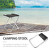 Toddmomy Portable Folding Stool for Camping and Hiking, Lightweight Aluminum Alloy Small Bench with Storage Bag