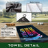 Swing Swear Repeat Funny Golf Towel, Polyester and Cotton Blend, Golf Gifts for Men, Husband, Boyfriend, Dad