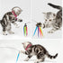 Molain Cat Wand Toy Replacement Refill - 12 Pcs Furry Tail Worm with Bell for Interactive Cat Chaser Toys