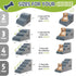 Dog Stairs for High Beds, 3-Step Steps 15.8" H for Small Dogs Cats to 16-20 inches Tall Couch/Chair/Beds