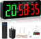 Faweskiy Upgraded Gym Timer Clock for Tabata/FBG/EMOM - Large Workout Clock for Home