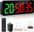 Faweskiy Upgraded Gym Timer Clock for Tabata/FBG/EMOM - Large Workout Clock for Home