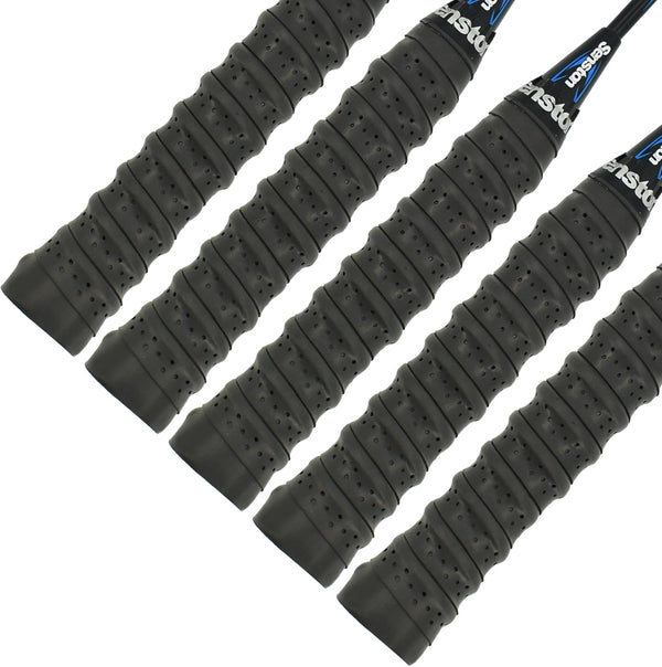 Senston New Rackets Grip, Anti Slip Perforated Super Absorbent Tennis Overgrip for Badminton and Pickleballs