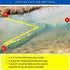 Lawaia Crawfish Trap Fish Trap Fishing Net Collapsible Crab Trap/Portable Minnow Trap Folded Cast Net with Float