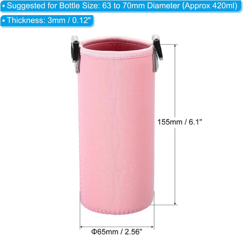 PATIKIL Water Bottle Sling Bag, Neoprene Portable Insulated Bottle Holder Carrier with Adjustable Shoulder Straps