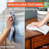 Pack Set 5 Full Circle Renew, Essential Cleaning Cloths, Ultra-Durable Recycled Microfiber, Variety for Cleaning Glass