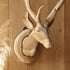 Qonutoci 4 Pack 4.1"x1.4" 100% European Mount Skull Hanger, Stainless Steel, Stainless Steel, Wall Mount, Industrial