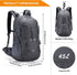 G4Free 45L Waterproof Hiking Travel Backpack with Rain Cover, Outdoor Camping Daypack for Men and Women