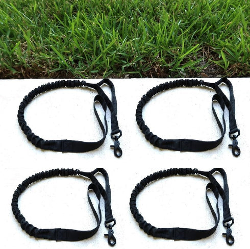 4 Sets Bungee Dog Leash Heavy Duty with 2 Handle Control, Quick Release for Cat Dog Pet Training Leashes