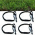 4 Sets Bungee Dog Leash Heavy Duty with 2 Handle Control, Quick Release for Cat Dog Pet Training Leashes