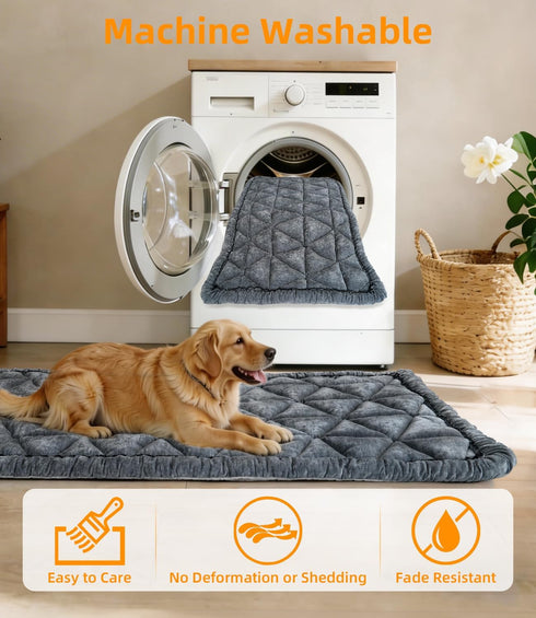 NISSYO.AM Backseat Pet Bed Mat, Non-Slip Dog Seat Cover with Scratch-Resistant Padding, Dog Bed for Cars, Trucks