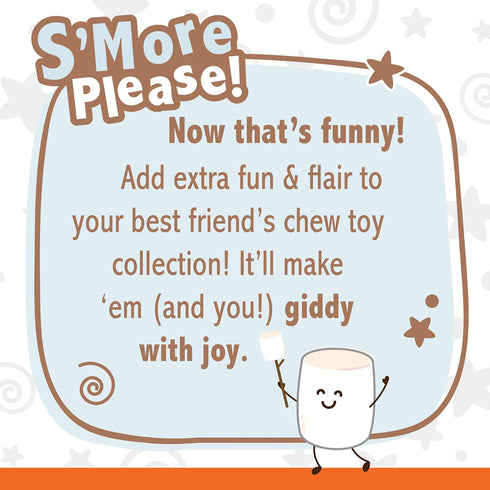 Nylabone Strong Chew Marshmallow Stick Dog Chew Toy - Fun Durable Dog Toys for Aggressive Chewers, Toasted Marshmallow