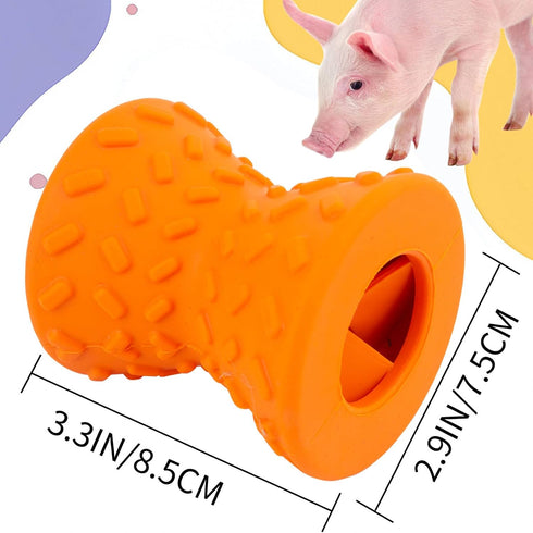 Treat Dispensing Ball for Pigs, Pig Enrichment Toys Food Dispenser for Mini Pigs, Slow Feeder Training Toy Pet