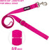 Azuza 3 Pack Nylon Dog Leashes, Strong & Durable Basic Style with Easy Collar Hook, Multiple Lengths for Small Dogs