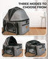 25 lbs, BurgeonNest Top-Expandable Large Cat Carrier, Soft-Sided Cat Bag for Medium & Large Cats Up to Upgraded Small