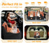 CESOO 40lbs, Dog Car Seat for Small/Medium Dogs Under Dog Booster Car Seats Memory Foam and Velvet, Detachable
