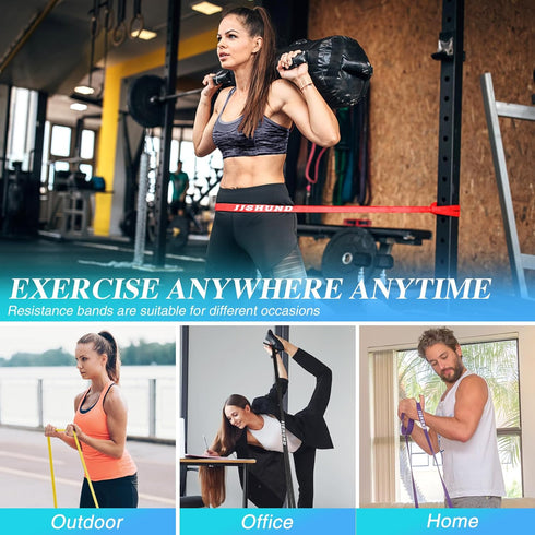 Resistance Bands - Pull Up Assistance Bands for Men Women, Workout Bands for Muscle Strength Training, Body Stretching