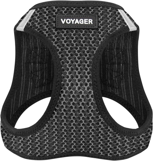 Best Pet Supplies All Weather Reflective No Pull Harness for Small, Medium Dogs, Cats - Gray 2-Tone, XS