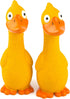 CHIWAVA 2 Pack 7.9 Inch Squeak Latex Dog Toy, Yellow Duck Interactive Play for Small and Medium Dogs