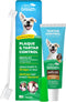 TropiClean Fresh Breath Plaque & Tartar Control Kit | Dog Toothpaste, Toothbrush