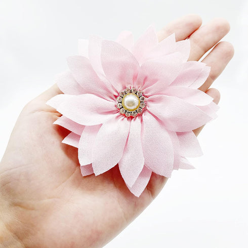 Collar Flowers with Pearl, 20 Pcs Multi-Color Dog Collar Charms for Grooming Accessories for Cats and Dogs