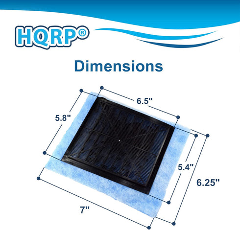 HQRP 6-Pack Aquarium Filter Compatible with Aqua-Tech EZ-Change #3 Filter Cartridge for 20-40 & 30-60 Power Filters