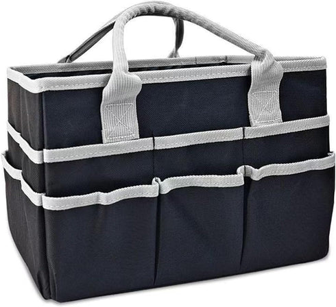 10 600D Dog Grooming Organizer Bag with Pockets, Oxford Portable Tote for Pet Supplies Storage, Travel Grooming Kit