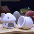 White Cute Ceramic Shrimp Shelter, Betta Fish Tank Decor Jar for Aquarium Landscape