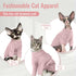 DENTRUN Sphynx Hairless Cats Shirt Pullover, Breathable Cat Wear Turtleneck Sweater for Adorable Cat's Clothes