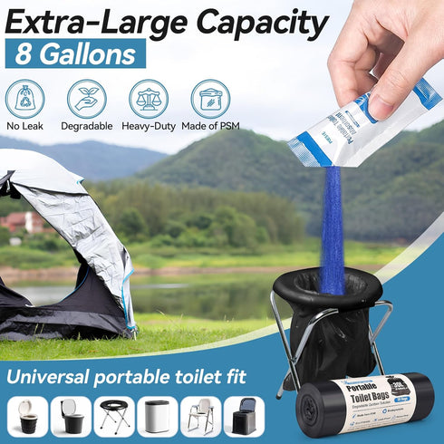 Set 20 20 Packs Poesie Poo Portable Toilet Gel Powder - Bags