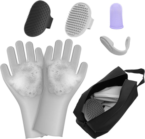 MIYIJHY 7PCS Pet Grooming Kit for Dogs and Catswith Storage Bag & Includes