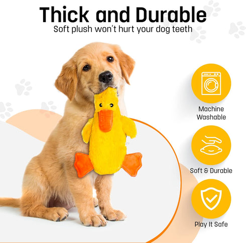 Recommended 21 INCH FGA MARKETPLACE Duck Flat NO Stuffing NO Squeak Plush Dog Toy, Funny Style Will Entertain Your Pet
