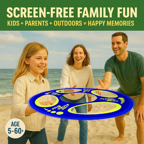 Giant Flying Disc, Soft & Foldable, Floats in Air - Outdoor Play & Family Fun for Kids